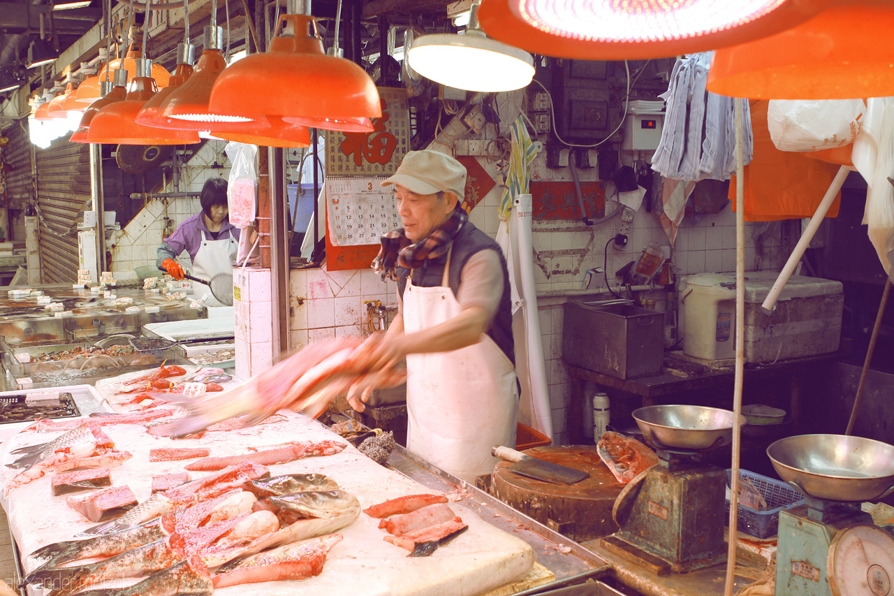 Foto von Fischmarkt in Mong Kok
